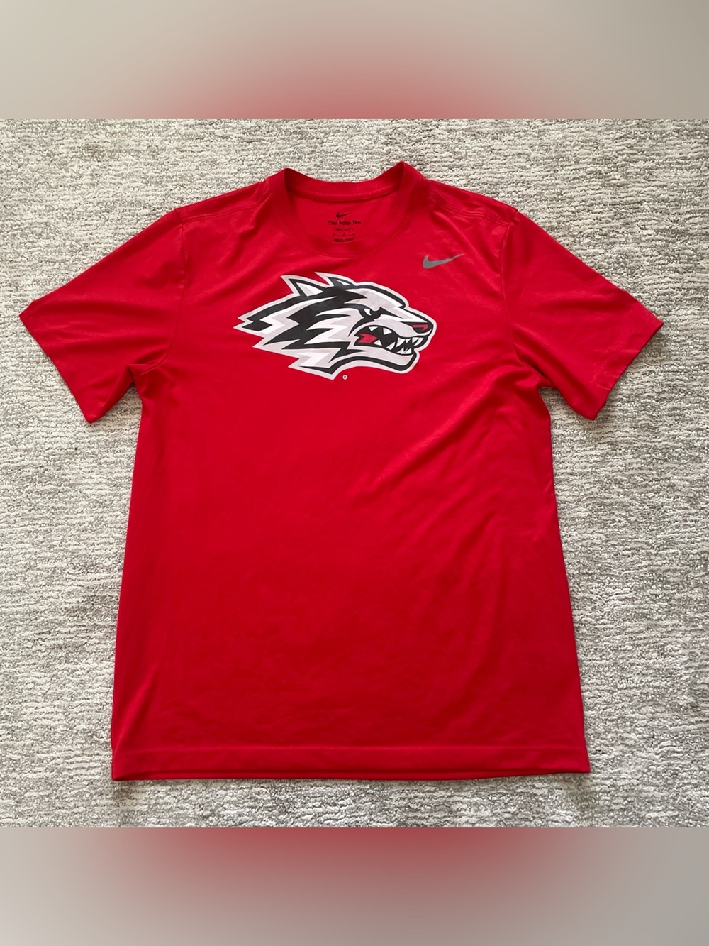 Nike New Mexico Lobos Dri-FIT Football Short Sleeve Red Men’s Large Performance